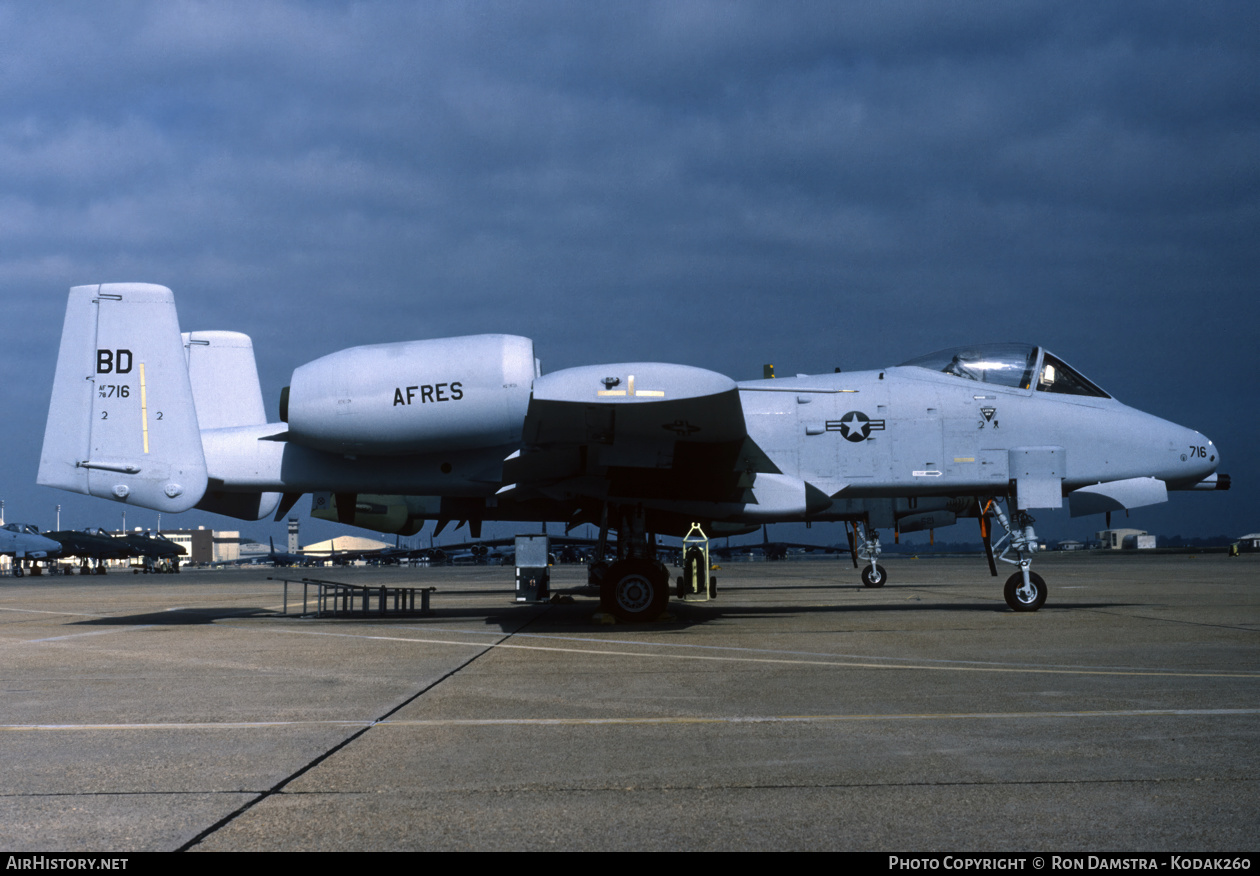 Aircraft Photo of 78-0716 / AF78-716 | Fairchild A-10A Thunderbolt II | USA - Air Force | AirHistory.net #612885