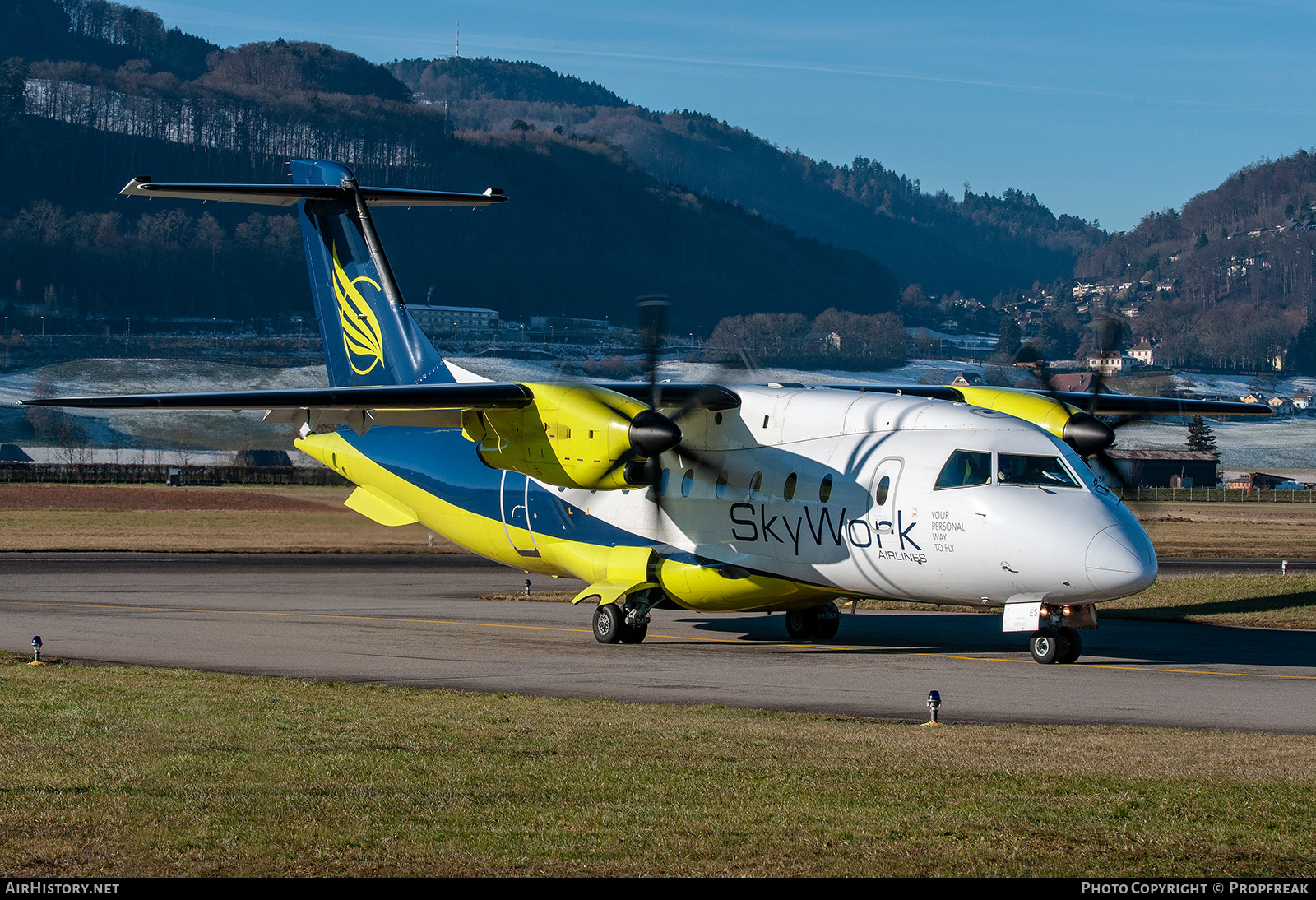 Aircraft Photo of HB-AES | Dornier 328-110 | SkyWork Airlines | AirHistory.net #612965