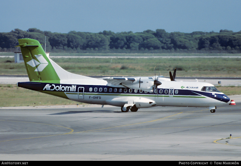 Aircraft Photo of F-OHFD | ATR ATR-42-320 | Air Dolomiti | AirHistory.net #612994