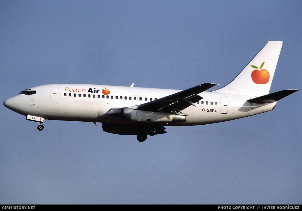 Aircraft Photo of G-SBEA | Boeing 737-204/Adv | Peach Air | AirHistory.net #613027