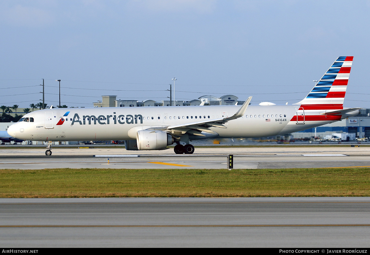 Aircraft Photo of N416AN | Airbus A321-253NX | American Airlines | AirHistory.net #613030