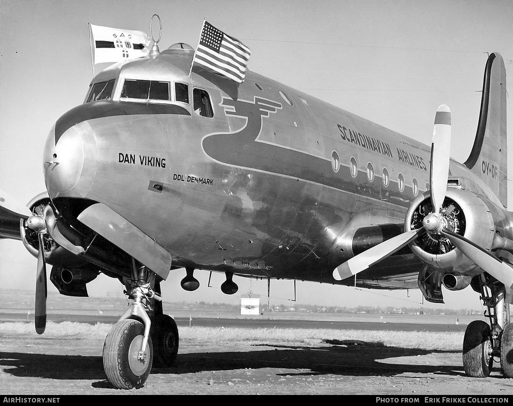 Aircraft Photo of OY-DFI | Douglas DC-4-1009 | Scandinavian Airlines System - SAS | AirHistory.net #613064