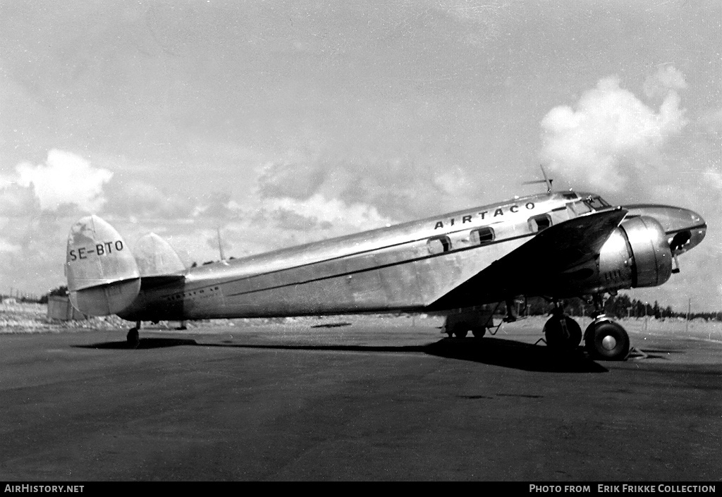 Aircraft Photo of SE-BTO | Lockheed 12-A Electra Junior | Airtaco | AirHistory.net #613076