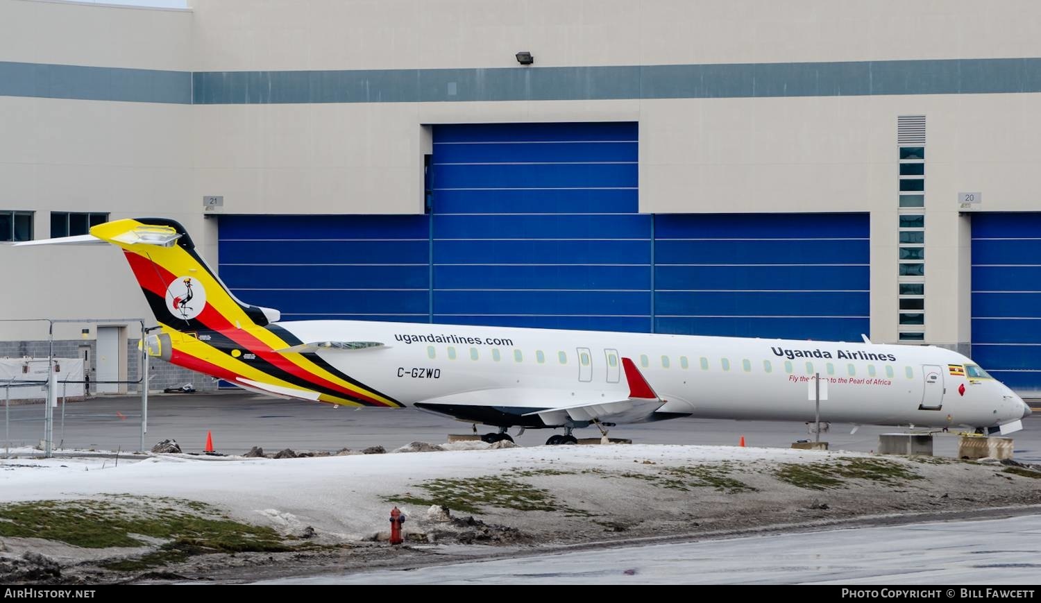 Aircraft Photo of C-GZWO | Bombardier CRJ-900 (CL-600-2D24) | Uganda Airlines | AirHistory.net #613273