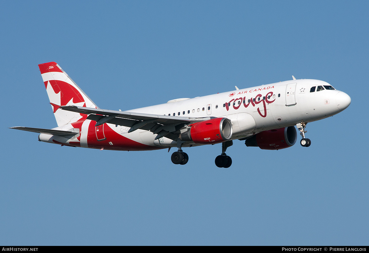 Aircraft Photo of C-GITP | Airbus A319-112 | Air Canada Rouge | AirHistory.net #613274