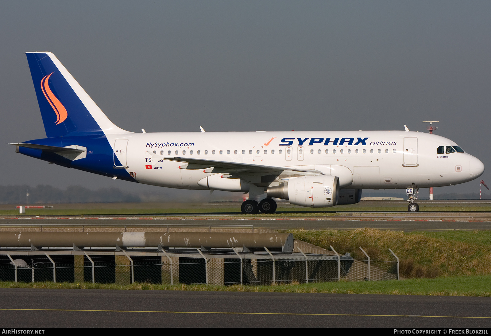 Aircraft Photo of TS-IEG | Airbus A319-112 | Syphax Airlines | AirHistory.net #613305