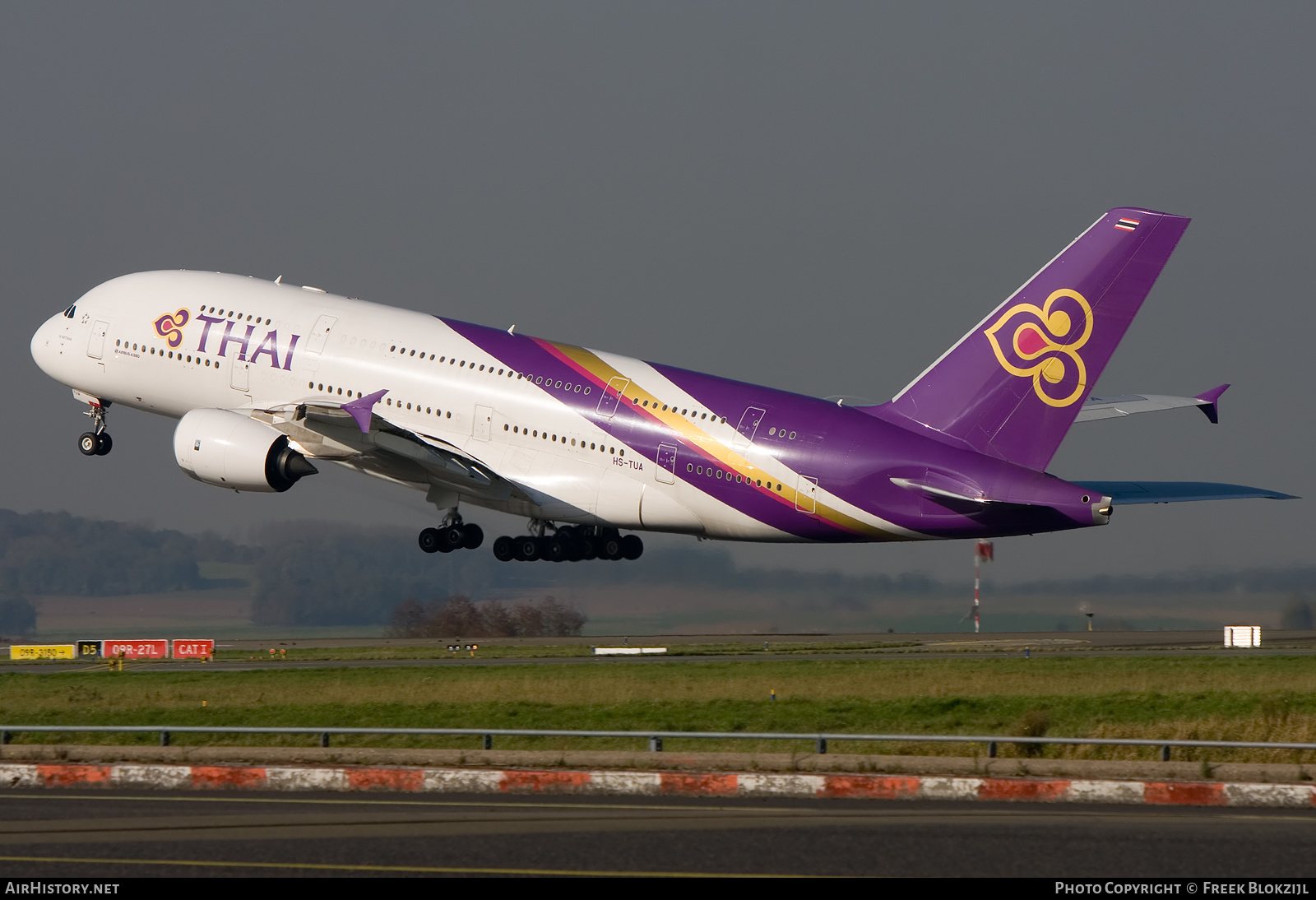 Aircraft Photo of HS-TUA | Airbus A380-841 | Thai Airways International | AirHistory.net #613321