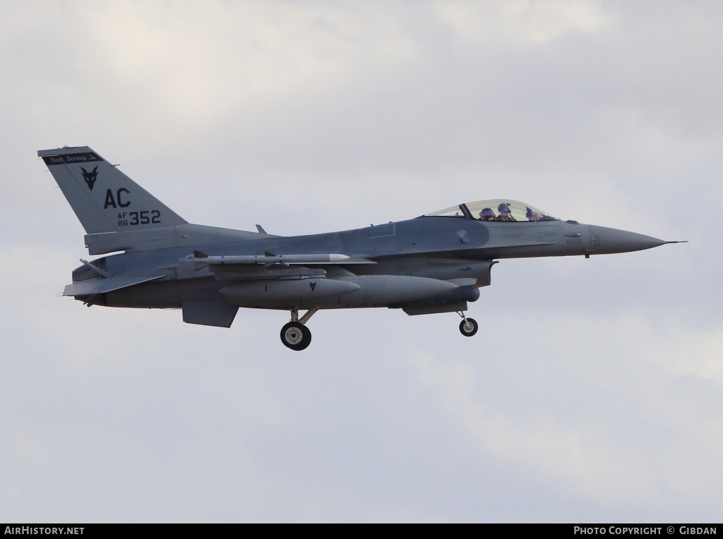 Aircraft Photo of 86-0352 | General Dynamics F-16C Fighting Falcon | USA - Air Force | AirHistory.net #613326