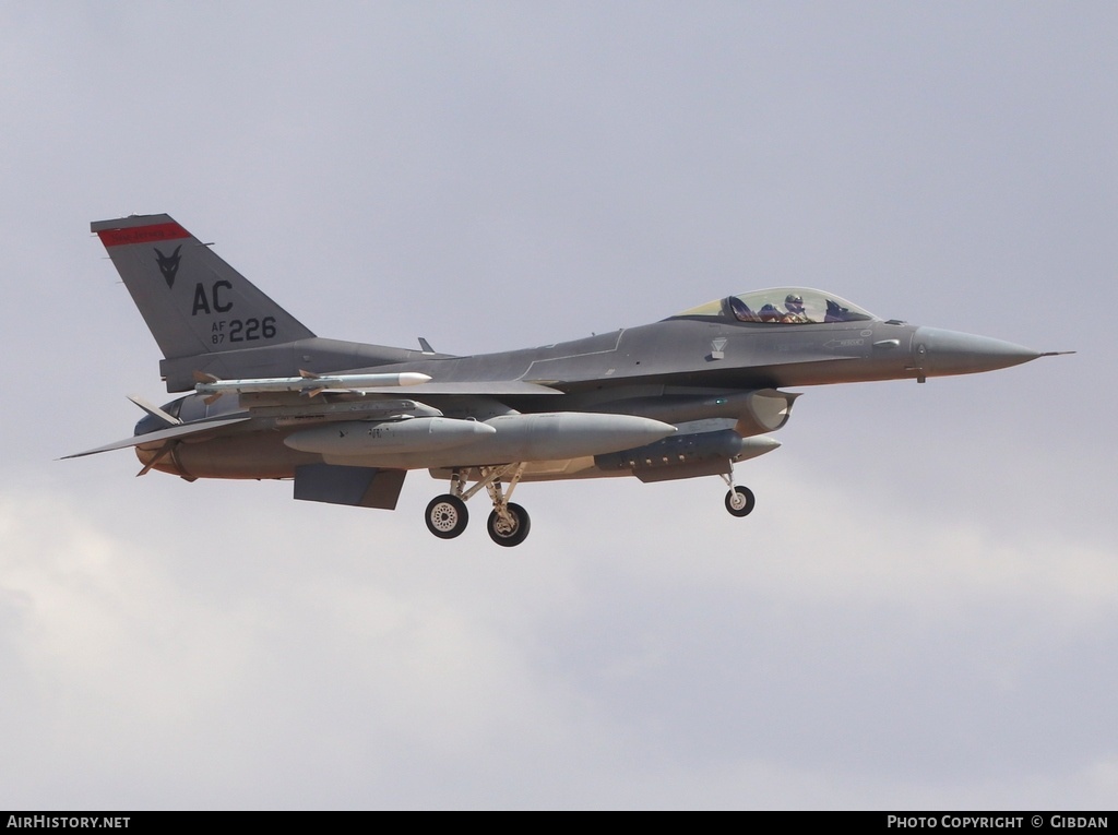 Aircraft Photo of 87-0226 | General Dynamics F-16C Fighting Falcon | USA - Air Force | AirHistory.net #613328