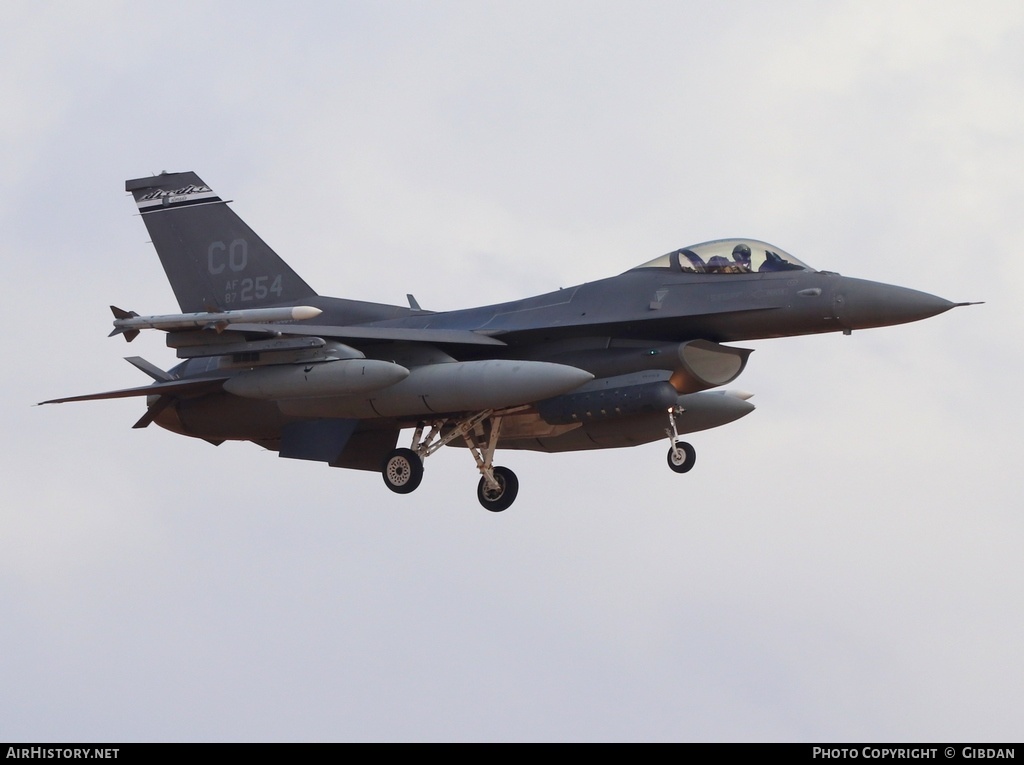 Aircraft Photo of 87-0254 | General Dynamics F-16C Fighting Falcon | USA - Air Force | AirHistory.net #613339