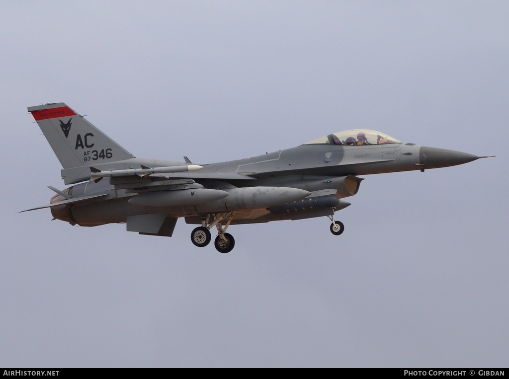 Aircraft Photo of 87-0346 | General Dynamics F-16C Fighting Falcon | USA - Air Force | AirHistory.net #613365