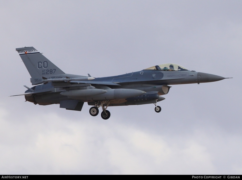Aircraft Photo of 86-0287 | General Dynamics F-16C Fighting Falcon | USA - Air Force | AirHistory.net #613368