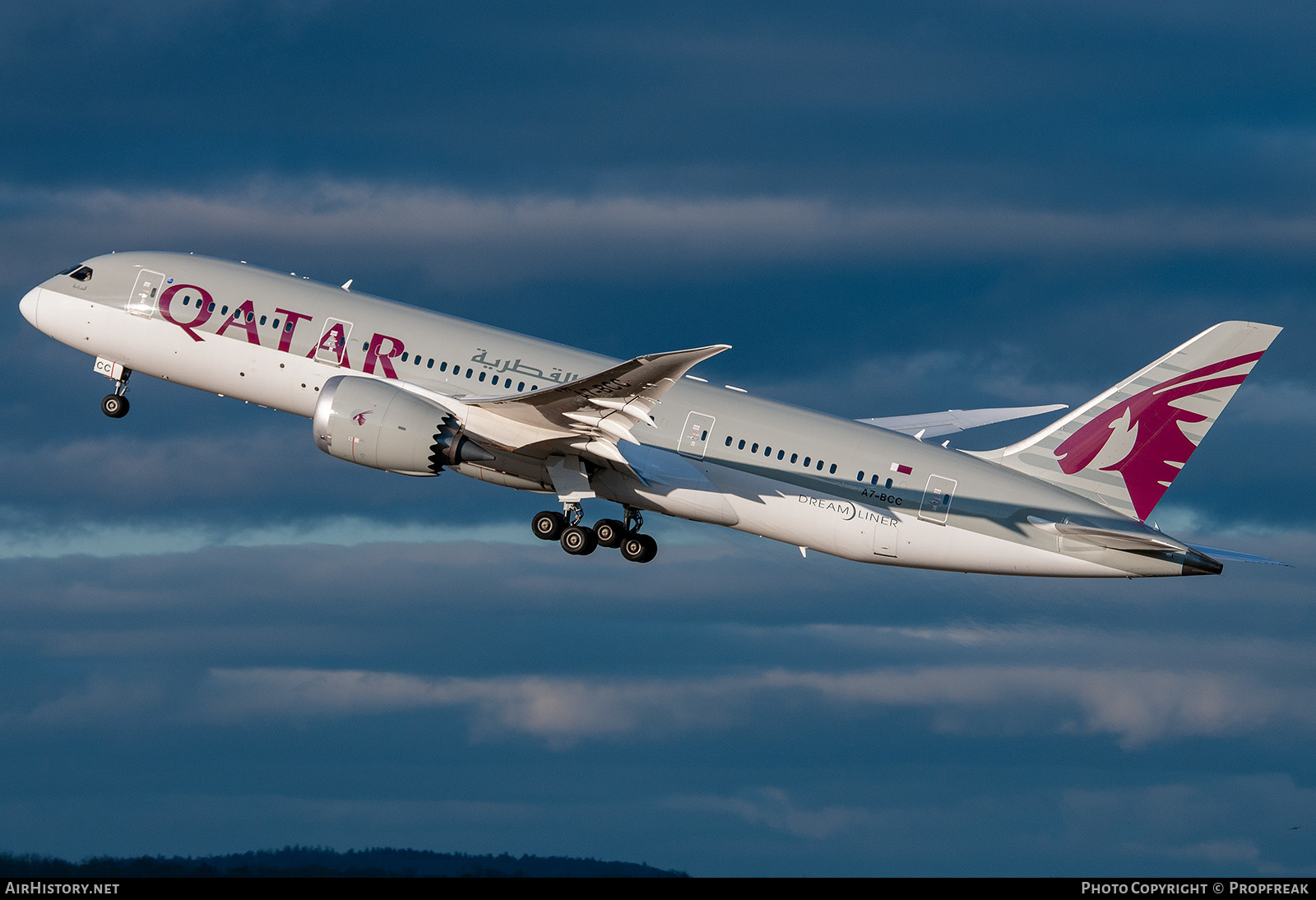 Aircraft Photo of A7-BCC | Boeing 787-8 Dreamliner | Qatar Airways | AirHistory.net #613380