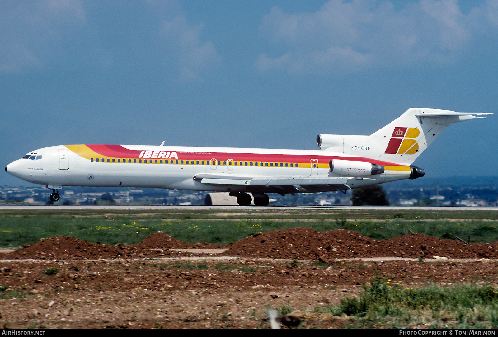 Aircraft Photo of EC-CBF | Boeing 727-256/Adv | Iberia | AirHistory.net #613426