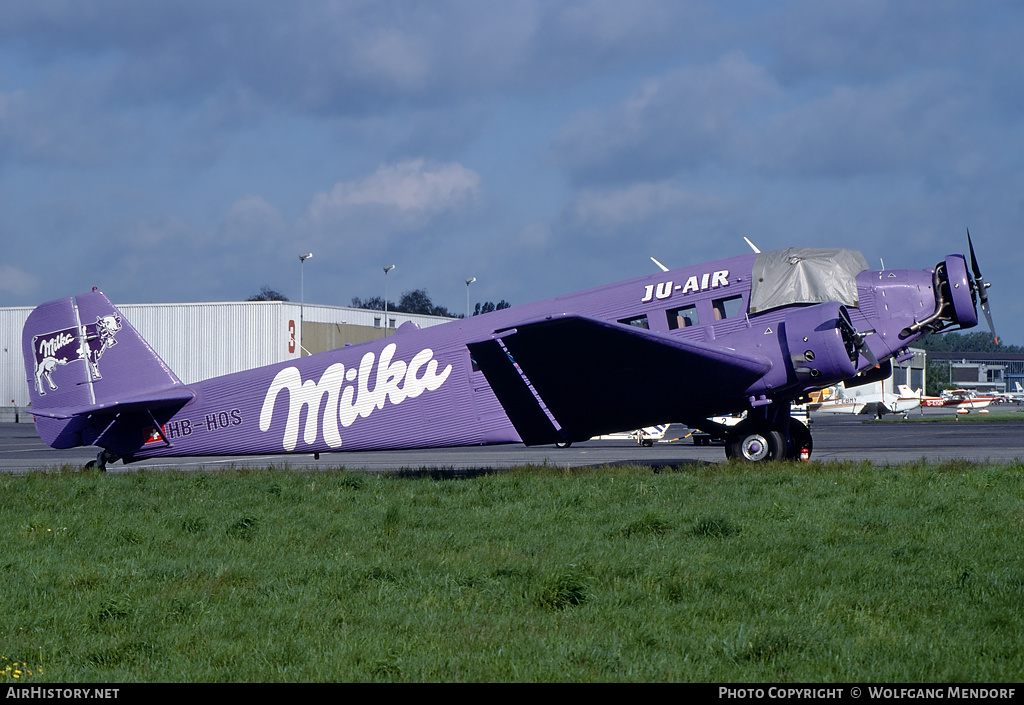 Aircraft Photo of HB-HOS | Junkers Ju 52/3m g4e | Ju-Air | AirHistory.net #613438