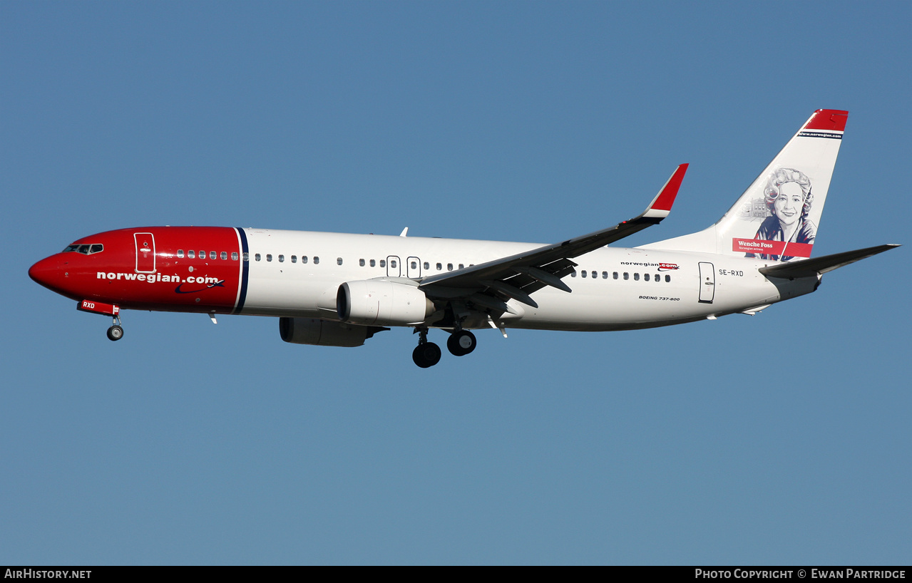 Aircraft Photo of SE-RXD | Boeing 737-86N | Norwegian | AirHistory.net #613457