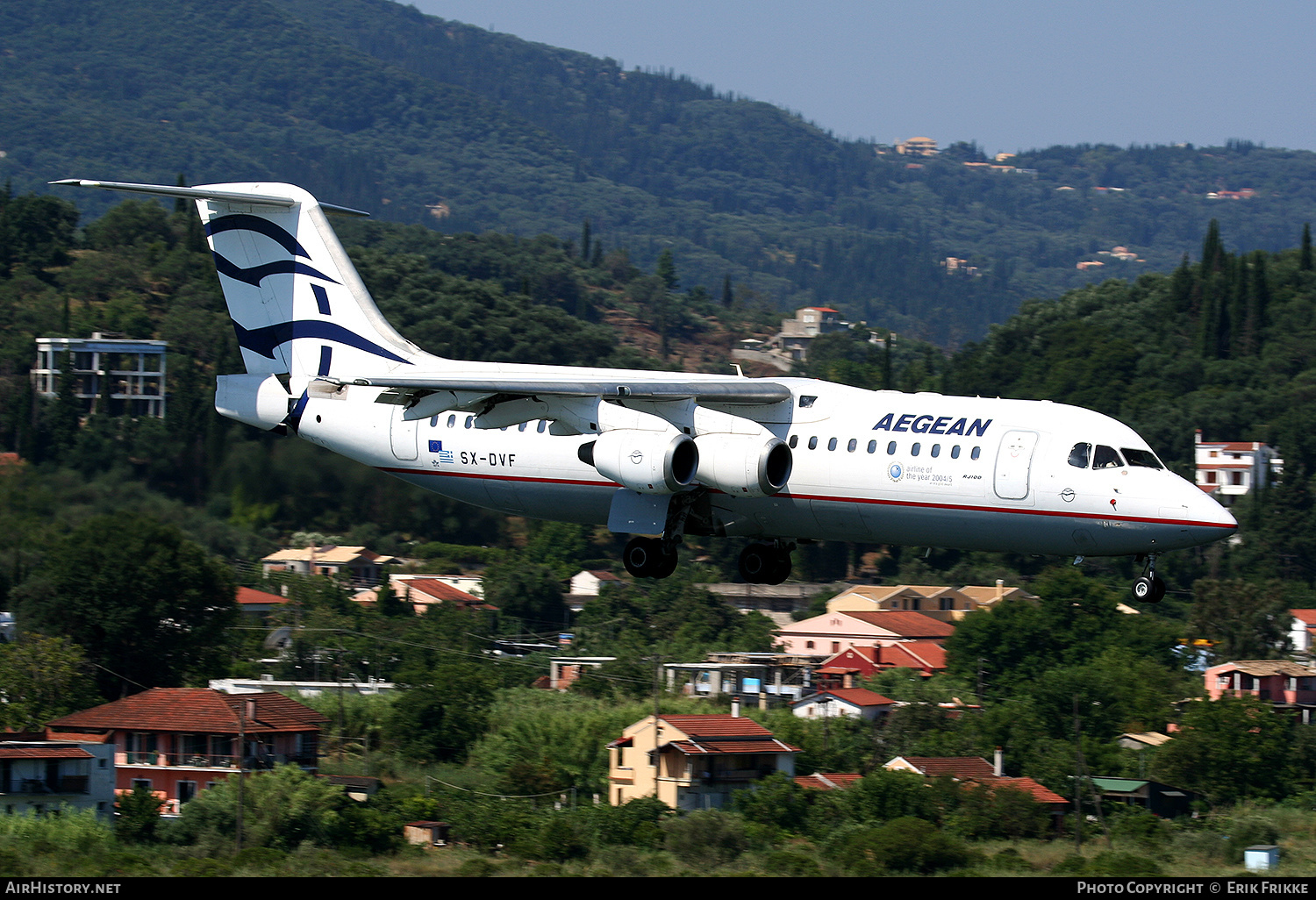 Aircraft Photo of SX-DVF | BAE Systems Avro 146-RJ100 | Aegean Airlines | AirHistory.net #613489