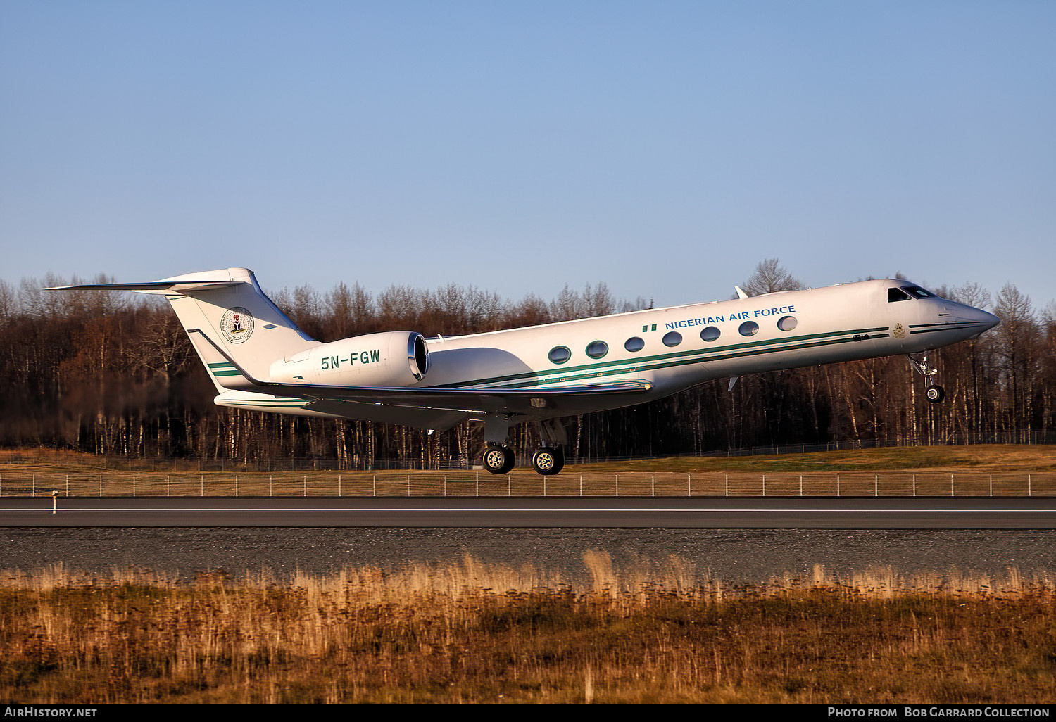 Aircraft Photo of 5N-FGW | Gulfstream Aerospace G-V-SP Gulfstream G550 | Nigeria - Air Force | AirHistory.net #613510