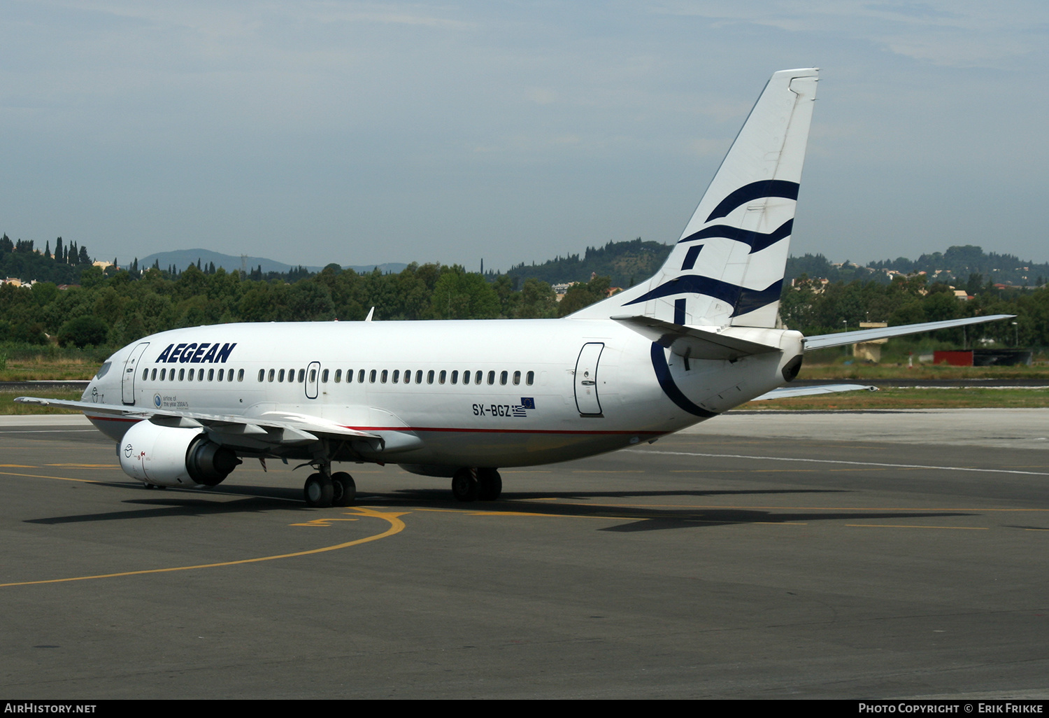 Aircraft Photo of SX-BGZ | Boeing 737-31S | Aegean Airlines | AirHistory.net #613523