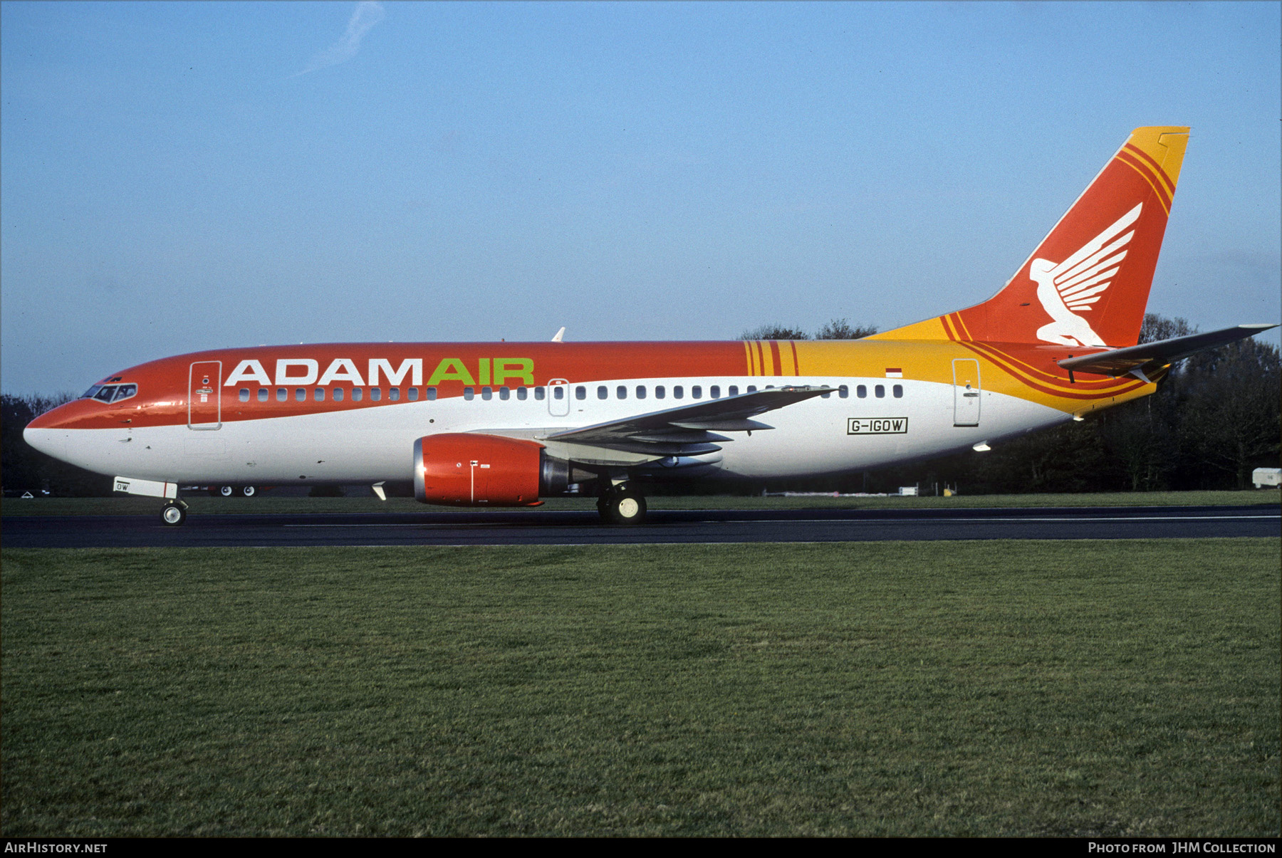 Aircraft Photo of G-IGOW | Boeing 737-3Y0 | AdamAir | AirHistory.net #613539