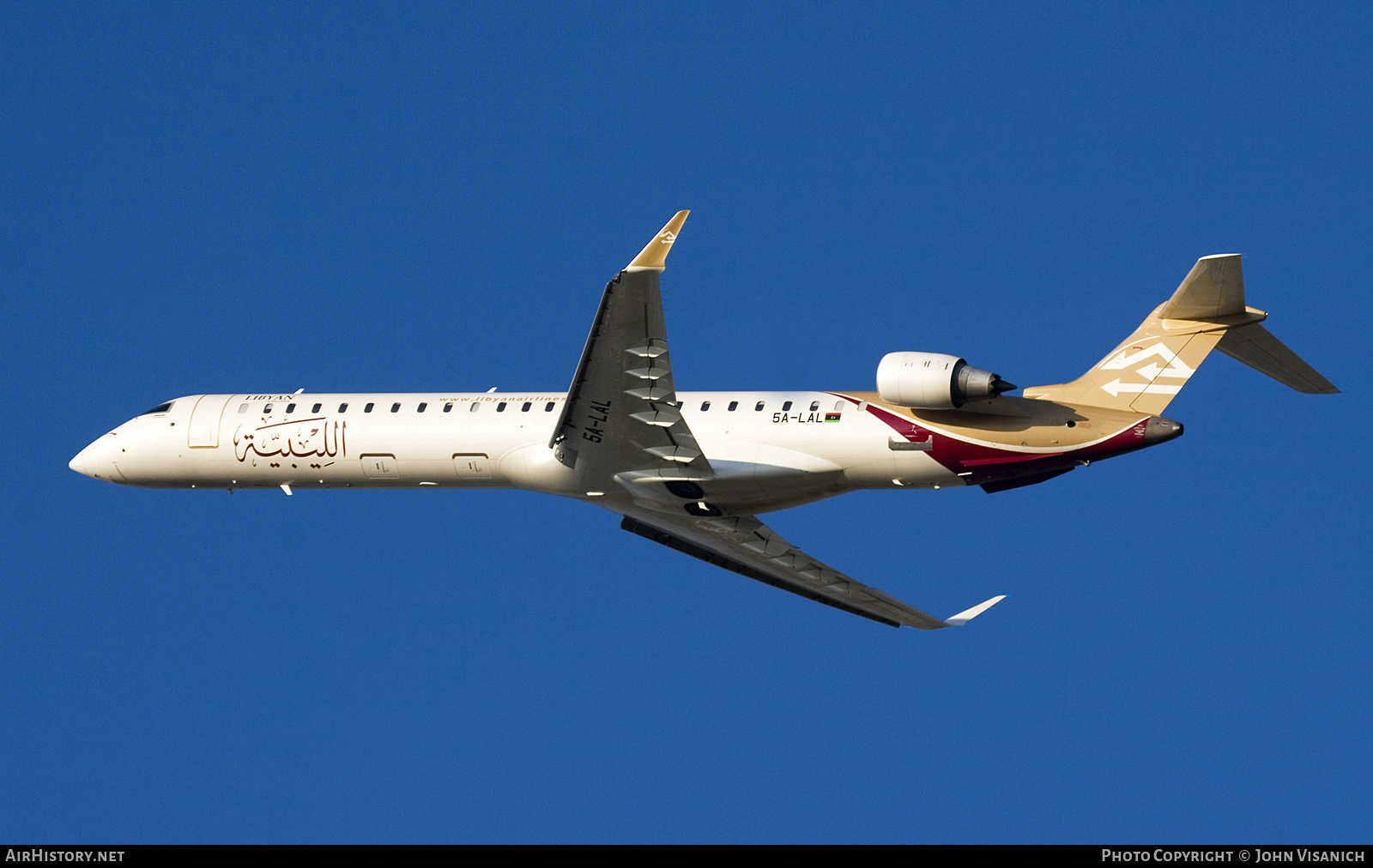 Aircraft Photo of 5A-LAL | Bombardier CRJ-900ER NG (CL-600-2D24) | Libyan Airlines | AirHistory.net #613543