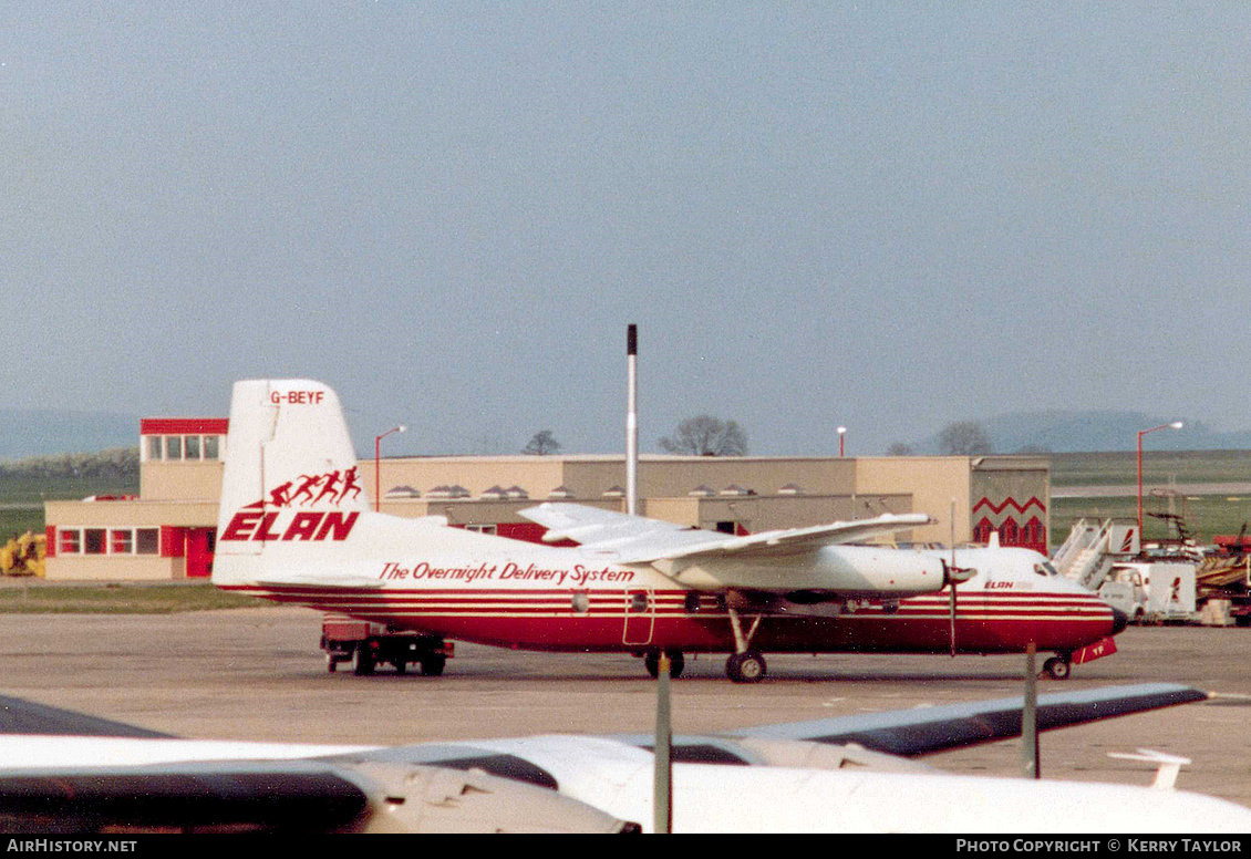 Aircraft Photo of G-BEYF | Handley Page HPR-7 Herald 401 | Elan Overnight Delivery System | AirHistory.net #613567