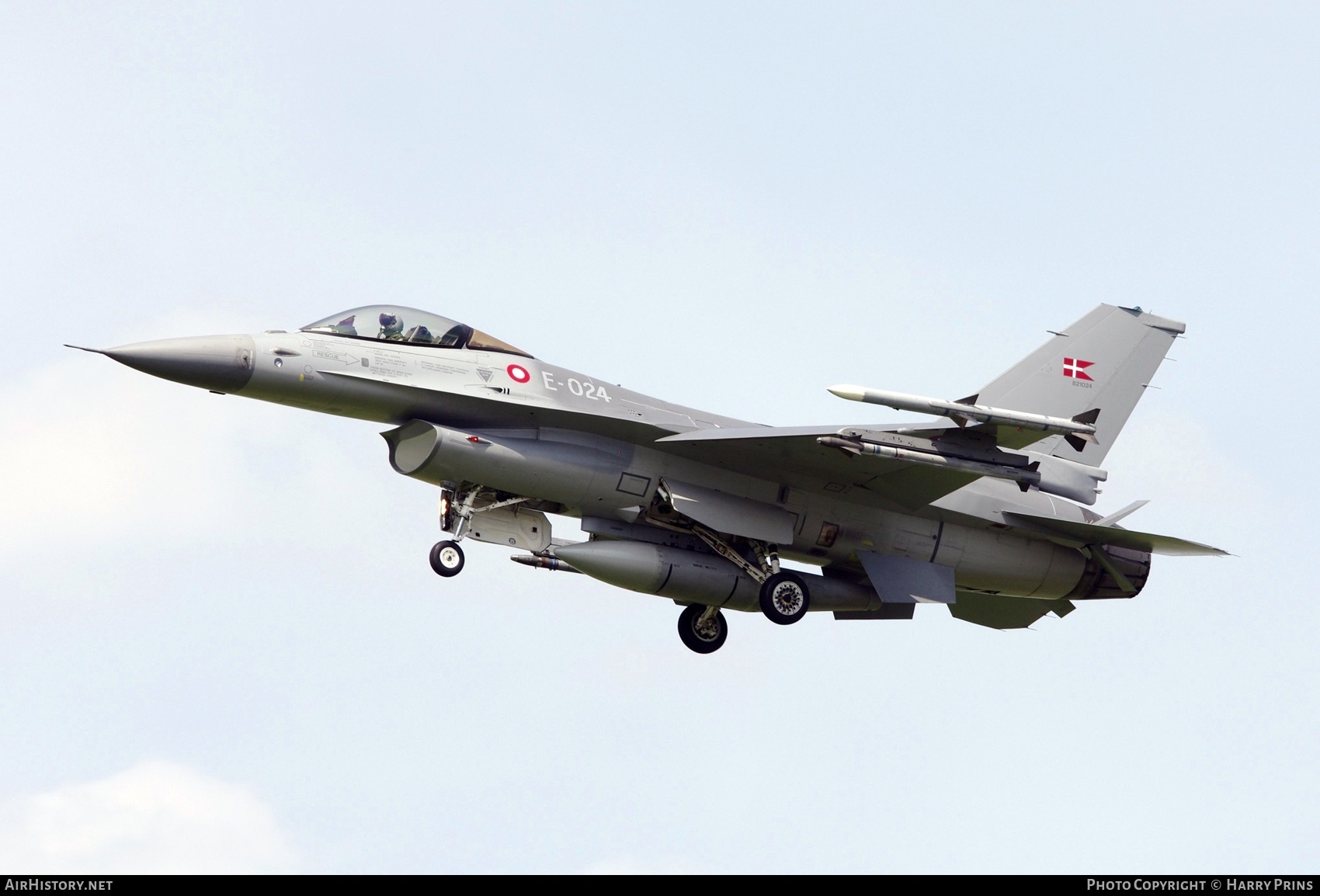 Aircraft Photo of E-024 | General Dynamics F-16AM Fighting Falcon | Denmark - Air Force | AirHistory.net #613579
