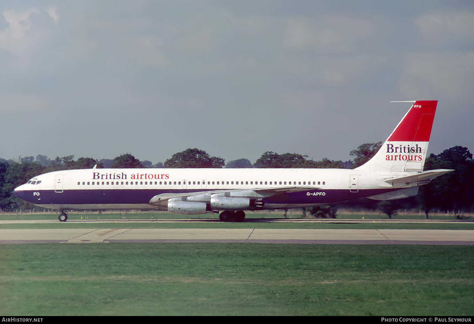 Aircraft Photo of G-APFO | Boeing 707-436 | British Airtours | AirHistory.net #613667