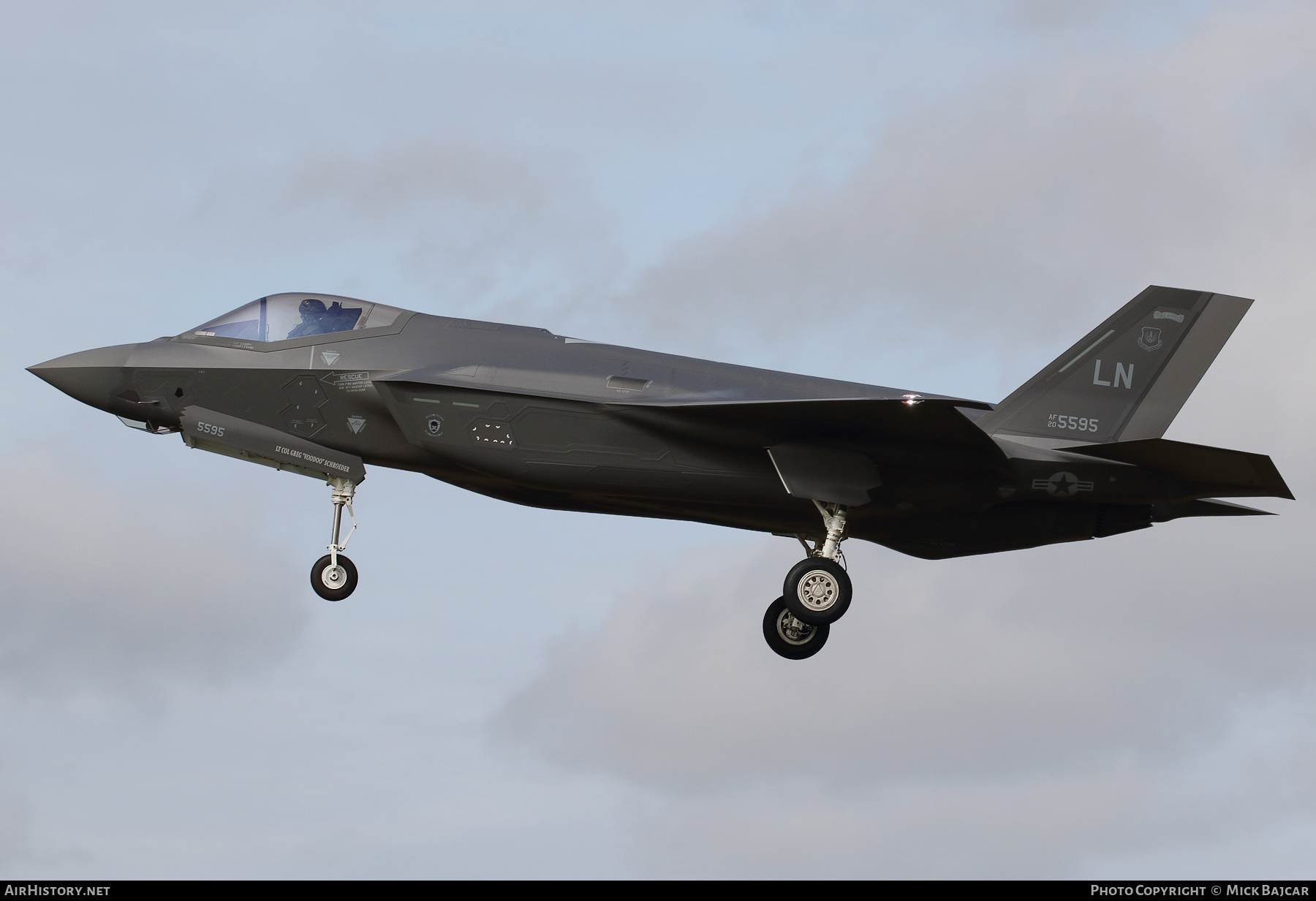 Aircraft Photo of 20-5595 / AF20-5595 | Lockheed Martin F-35A Lightning II | USA - Air Force | AirHistory.net #613683