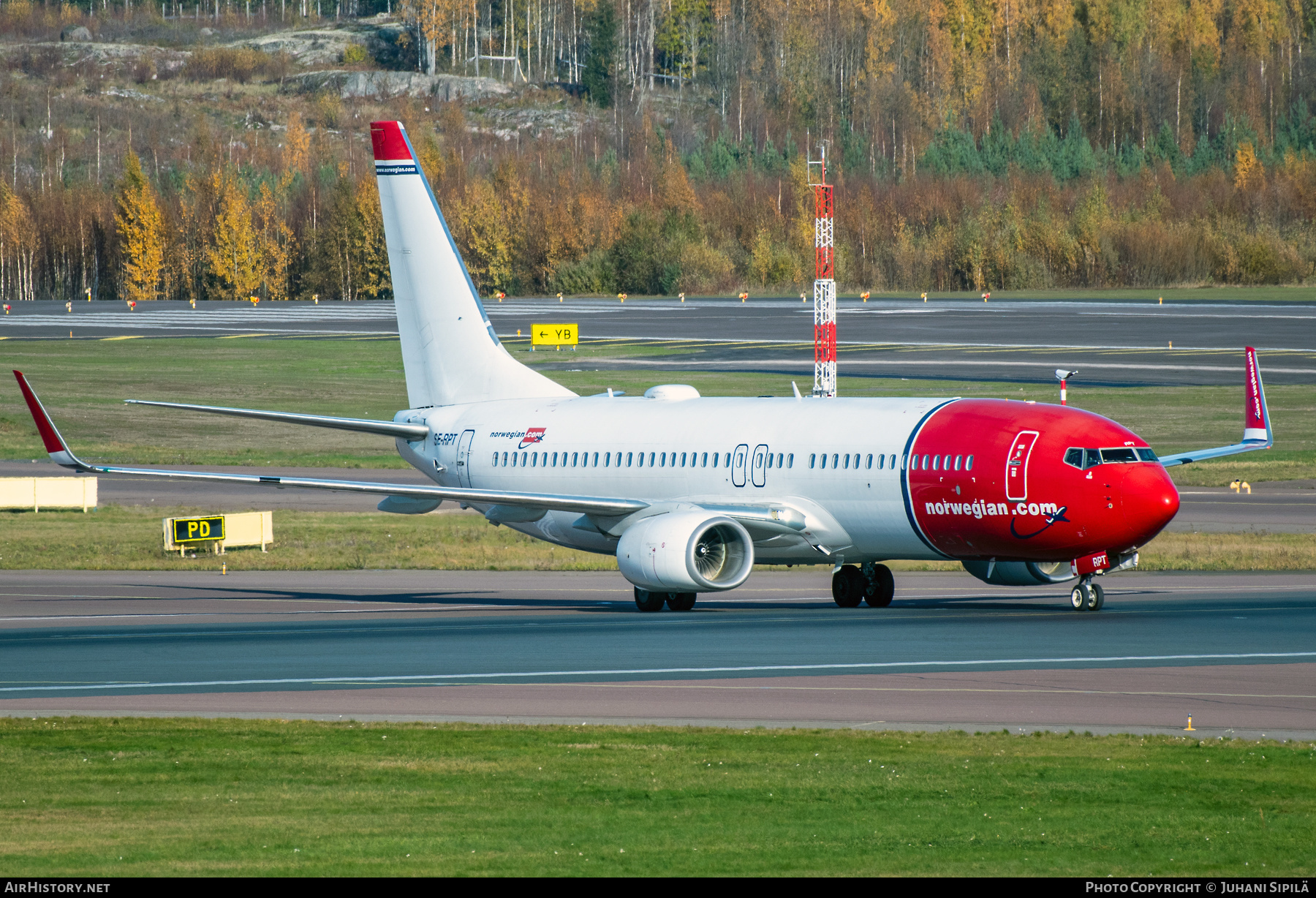 Aircraft Photo of SE-RPT | Boeing 737-8JP | Norwegian | AirHistory.net #613696