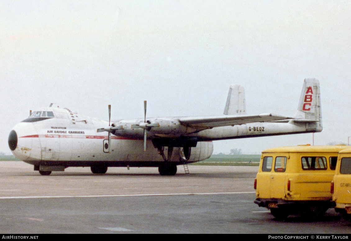 Aircraft Photo of G-BEOZ | Armstrong Whitworth AW-650 Argosy 101 | Air Bridge Carriers - ABC | AirHistory.net #613697