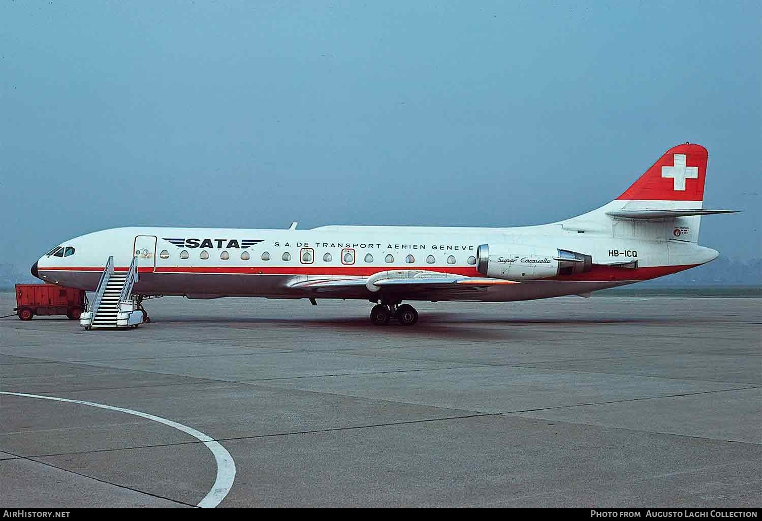 Aircraft Photo of HB-ICQ | Sud SE-210 Caravelle 10B1R | SATA - SA de Transport Aérien | AirHistory.net #613707