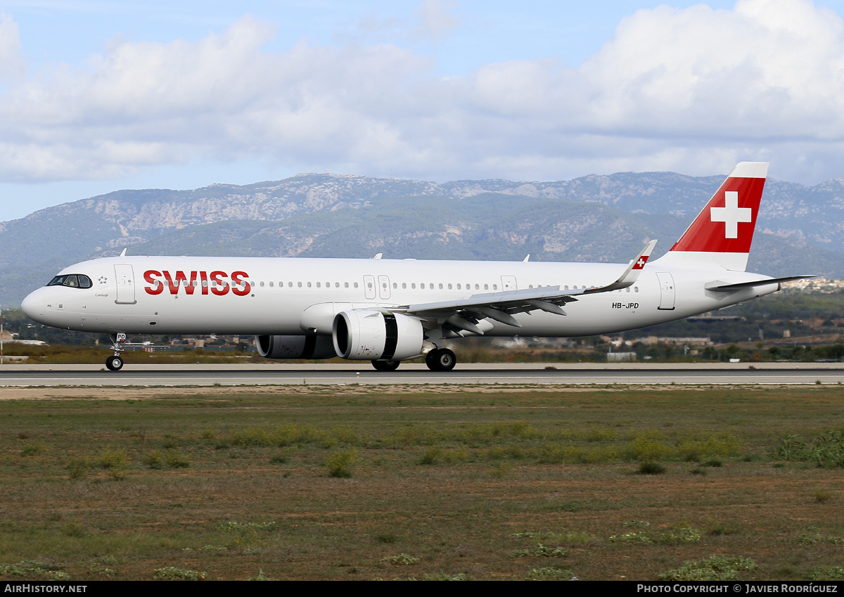 Aircraft Photo of HB-JPD | Airbus A321-271NX | Swiss International Air Lines | AirHistory.net #613736