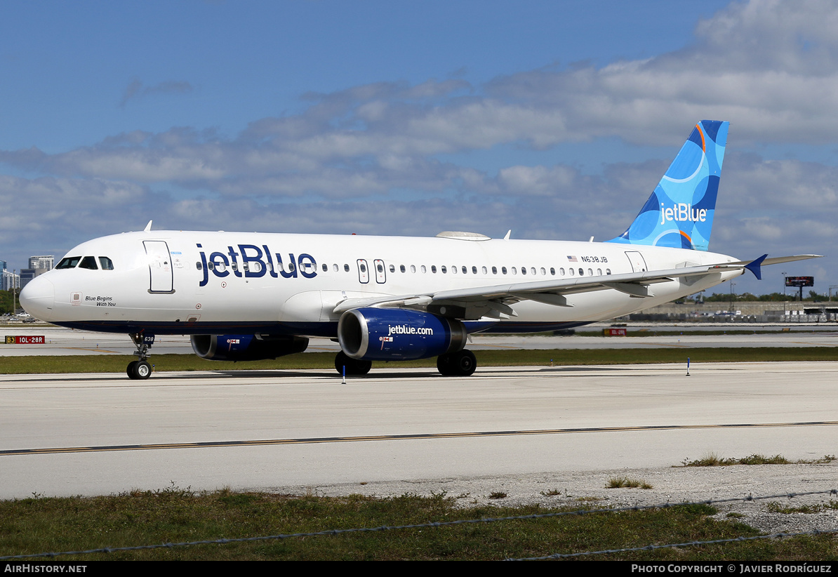 Aircraft Photo of N638JB | Airbus A320-232 | JetBlue Airways | AirHistory.net #613759