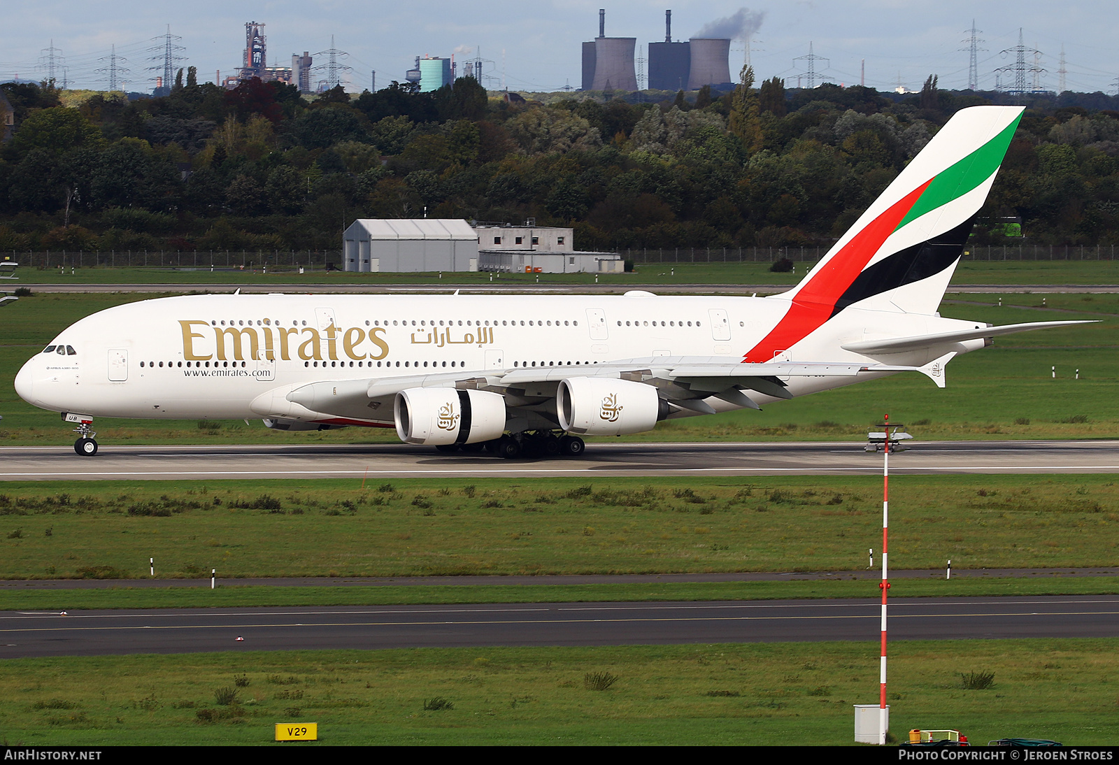 Aircraft Photo of A6-EUB | Airbus A380-861 | Emirates | AirHistory.net #613774