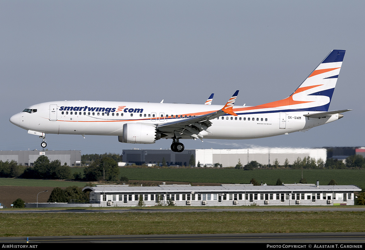 Aircraft Photo of OK-SWM | Boeing 737-8 Max 8 | Smartwings | AirHistory.net #613782