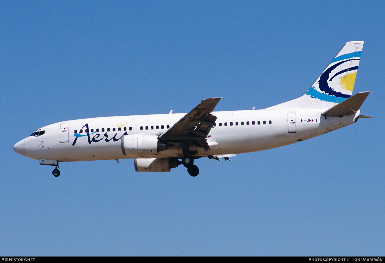 Aircraft Photo of F-GNFD | Boeing 737-36E | Aeris | AirHistory.net #613805