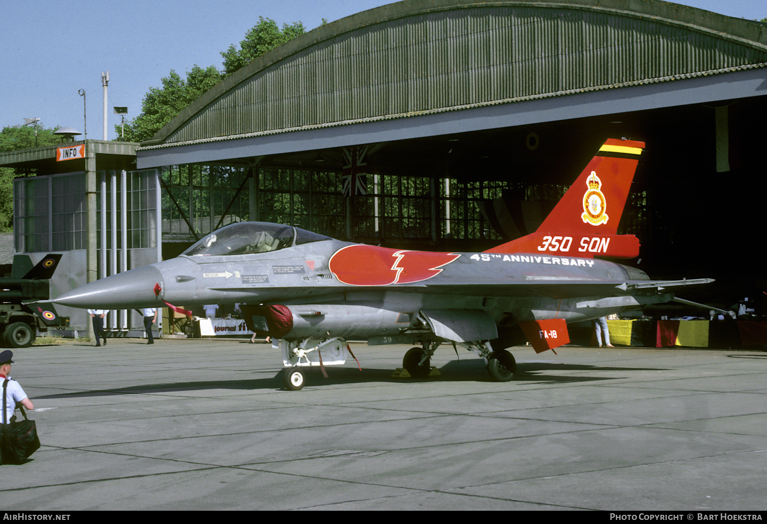 Aircraft Photo of FA-18 | General Dynamics F-16A Fighting Falcon | Belgium - Air Force | AirHistory.net #613876