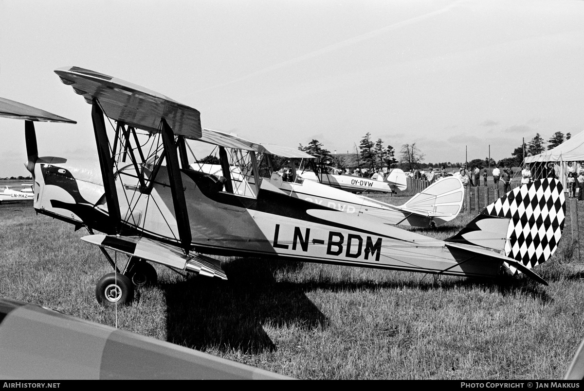 Aircraft Photo of LN-BDM | De Havilland D.H. 82A Tiger Moth | AirHistory.net #613932
