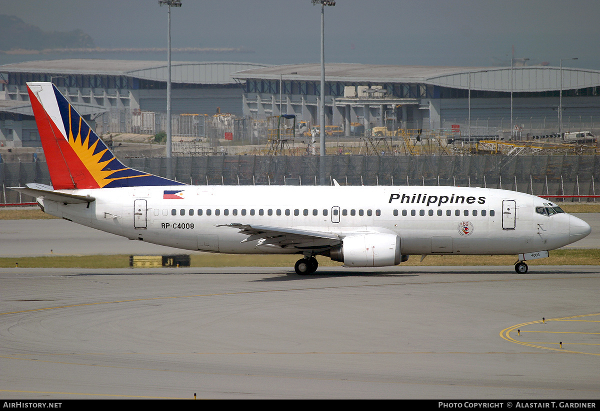 Aircraft Photo of RP-C4008 | Boeing 737-33A | Philippine Airlines | AirHistory.net #613994