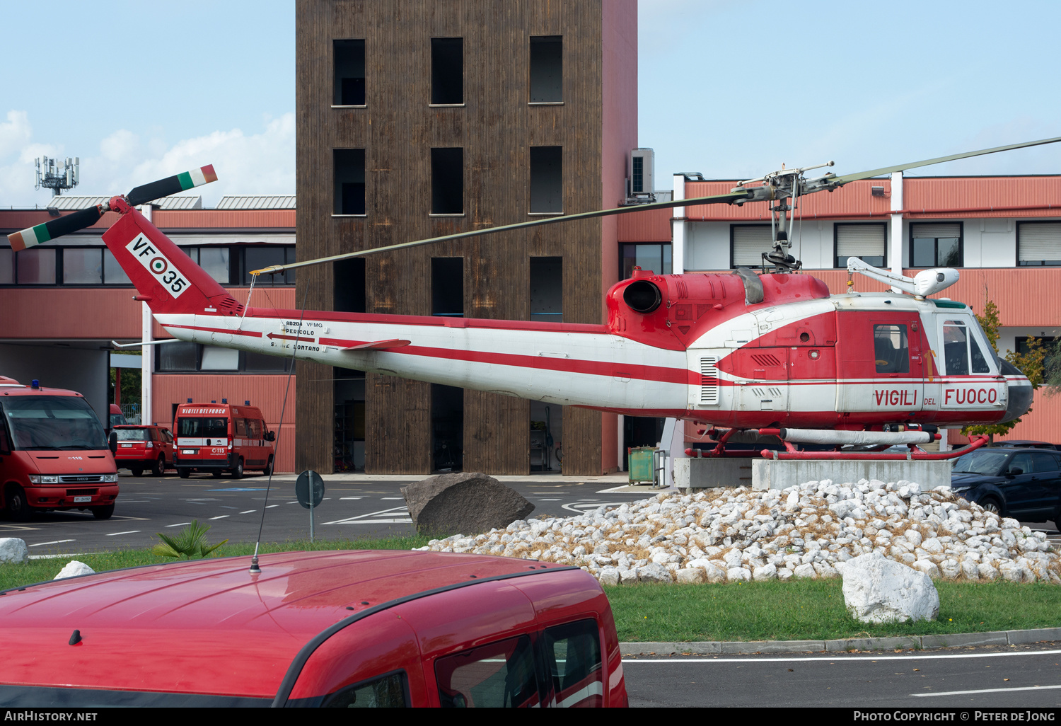 Aircraft Photo of VF-35 / I-VFMG | Agusta AB-204B | Italy - Vigili del Fuoco | AirHistory.net #614046