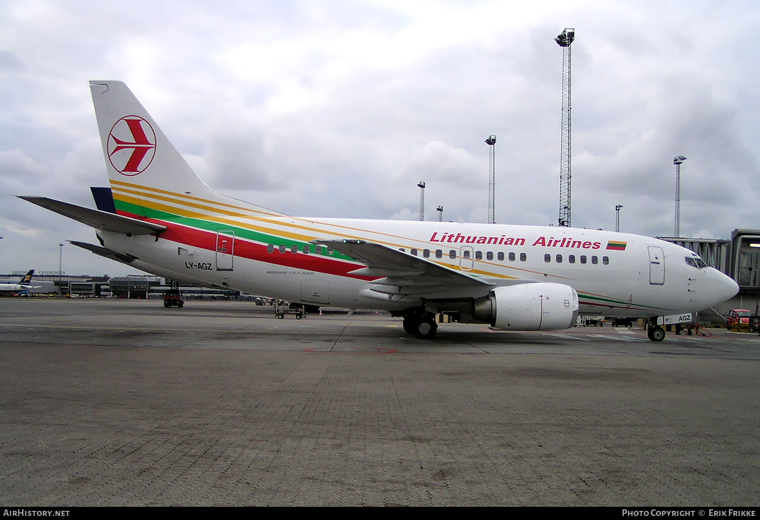 Aircraft Photo of LY-AGZ | Boeing 737-524 | Lithuanian Airlines | AirHistory.net #614047