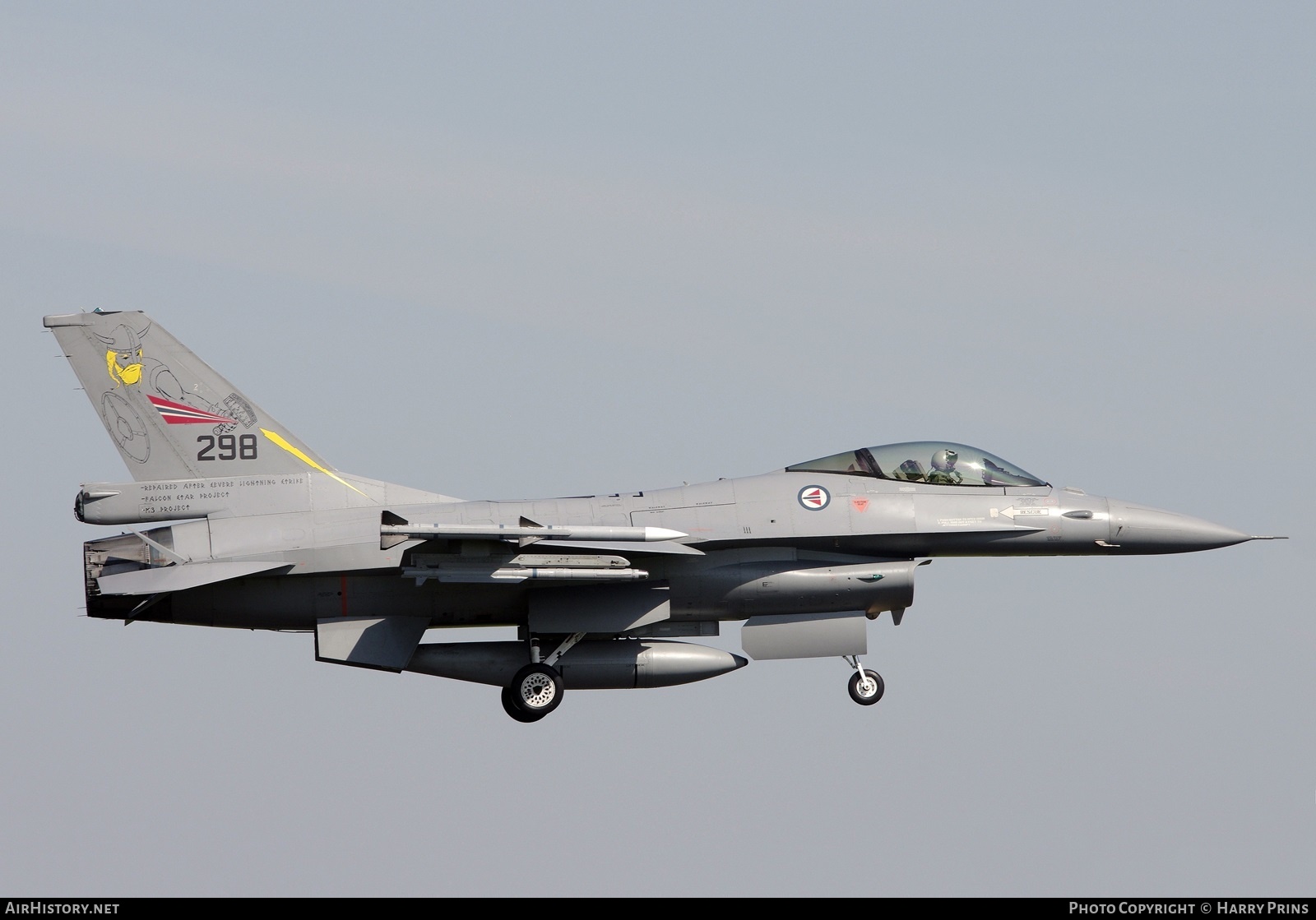 Aircraft Photo of 298 | General Dynamics F-16AM Fighting Falcon | Norway - Air Force | AirHistory.net #614079