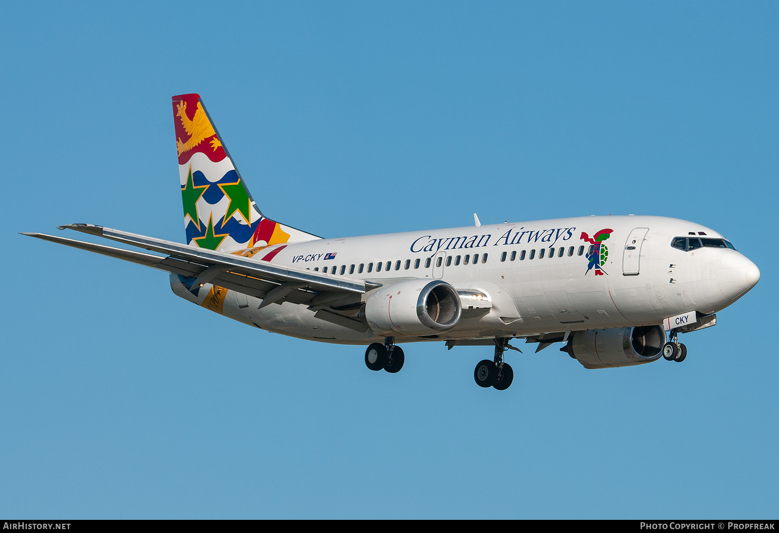 Aircraft Photo of VP-CKY | Boeing 737-3Q8 | Cayman Airways | AirHistory.net #614091
