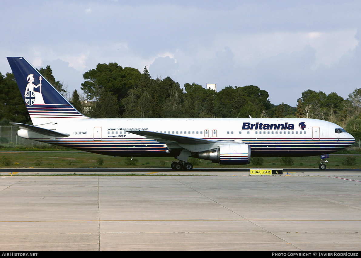 Aircraft Photo of G-BYAB | Boeing 767-204/ER | Britannia Airways | AirHistory.net #614122