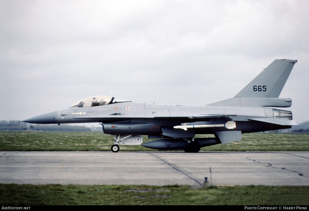 Aircraft Photo of 665 | General Dynamics F-16A Fighting Falcon | Norway - Air Force | AirHistory.net #614154