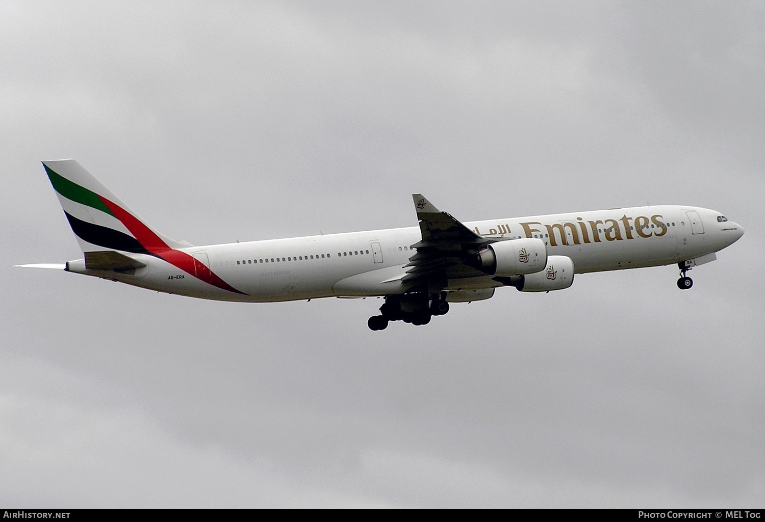 Aircraft Photo of A6-ERA | Airbus A340-541 | Emirates | AirHistory.net #614202