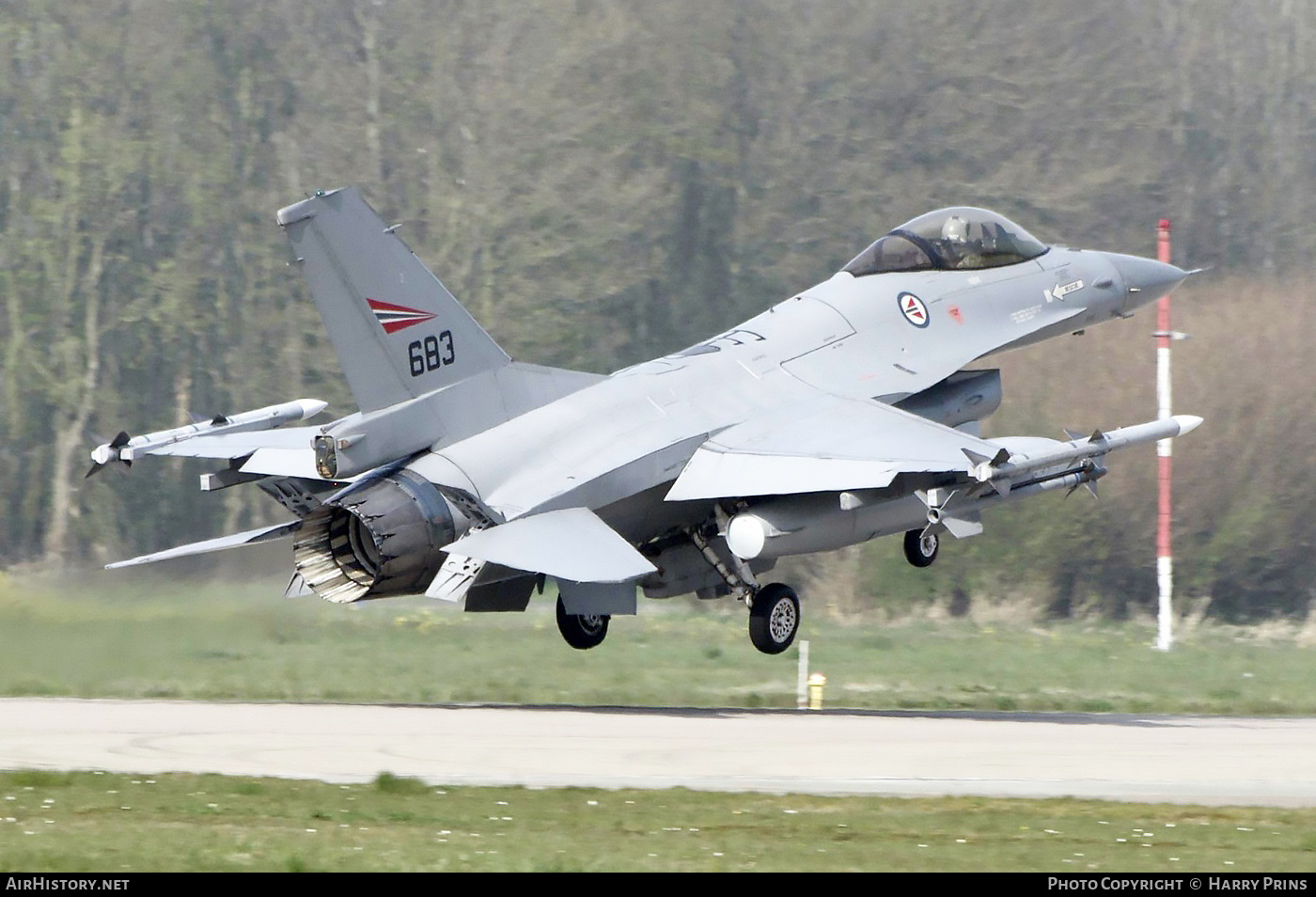 Aircraft Photo of 683 | General Dynamics F-16AM Fighting Falcon | Norway - Air Force | AirHistory.net #614225