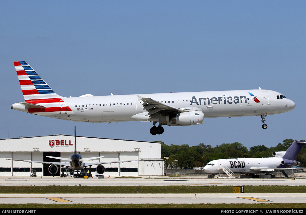 Aircraft Photo of N560UW | Airbus A321-231 | American Airlines | AirHistory.net #614260