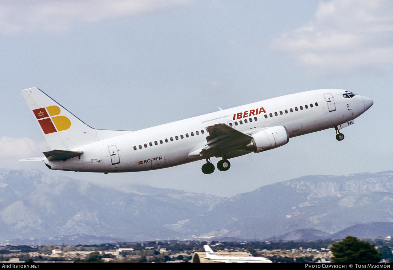 Aircraft Photo of EC-FFN | Boeing 737-36E | Iberia | AirHistory.net #614268